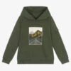 Mayoral Nukutavake Boys Green Cotton Hoodie