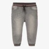Mayoral Boys Grey Jersey Jogger-Fit Jeans