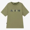 Mayoral Nukutavake Boys Khaki Green Cotton T-Shirt
