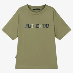 Mayoral Nukutavake Boys Khaki Green Cotton T-Shirt