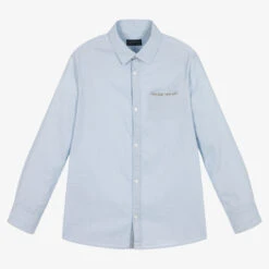 Mayoral Nukutavake Boys Light Blue Cotton Shirt
