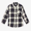 Mayoral Boys Navy Blue Checked Shirt