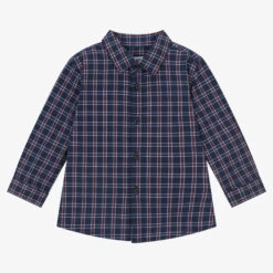 Mayoral Boys Navy Blue Cotton Shirt