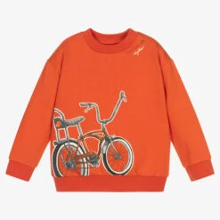 Mayoral Boys Orange Cotton Sweatshirt