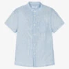 Mayoral Boys Pale Blue Linen Shirt