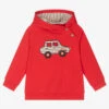 Mayoral Boys Red Car Cotton Hoodie