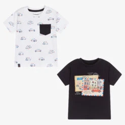 Mayoral White & Blue T-Shirts (2 Pack)