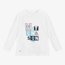 Mitch & Son Boys White Cotton Top