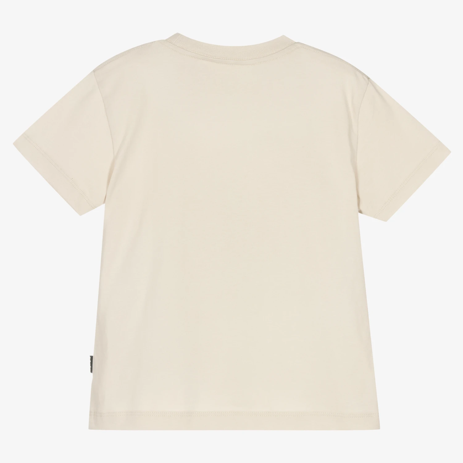 Molo Boys Beige Organic Cotton T-Shirt - Image 2