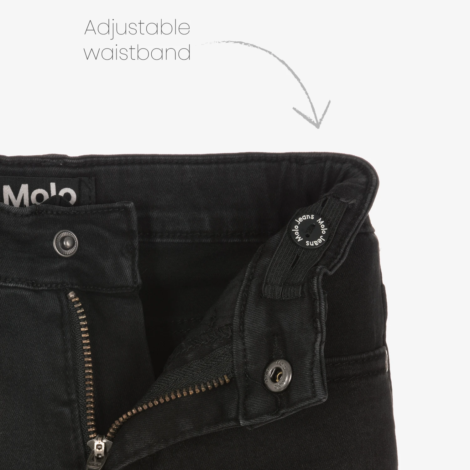 Molo Boys Black Slim Fit Denim Jeans - Image 3