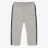 Monnalisa Boys Grey Cotton Logo Joggers
