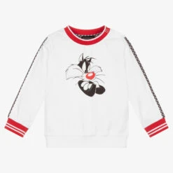 Monnalisa White Sylvester Sweatshirt