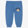 Moschino Baby Boys Blue Organic Cotton Logo Joggers