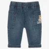 Moschino Baby Boys Blue Teddy Bear Denim Jeans