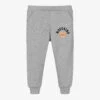 Moschino Baby Grey Organic Cotton Logo Joggers