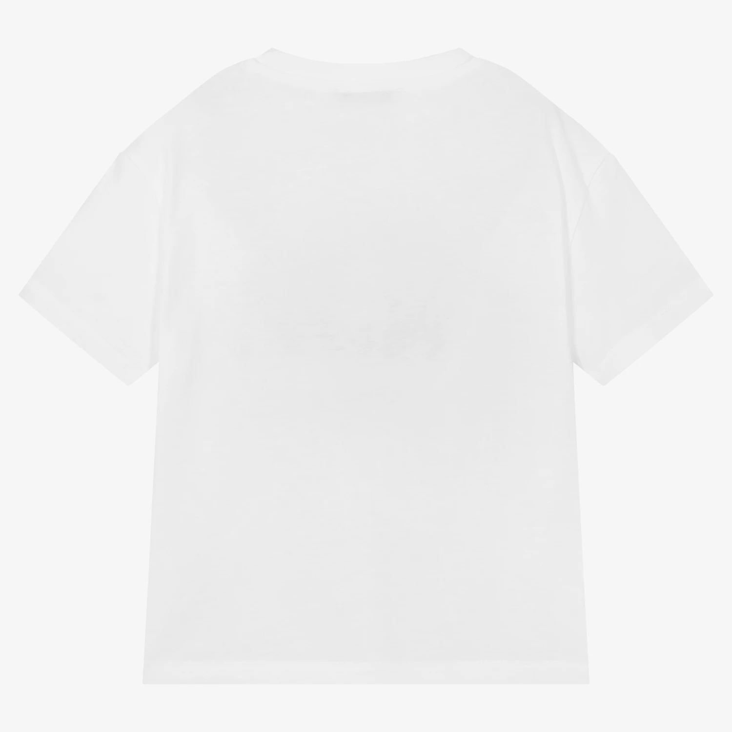 MSGM Boys White Cotton Crab Logo T-Shirt - Image 2