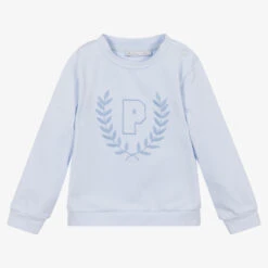 Patachou Boys Blue Cotton Sweatshirt