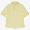 Patachou Boys Yellow Cotton & Linen Shirt