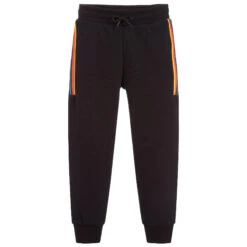 Paul Smith Junior Boys Black Cotton Joggers