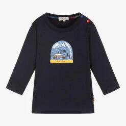 Paul Smith Junior Boys Blue Mini Cotton Top
