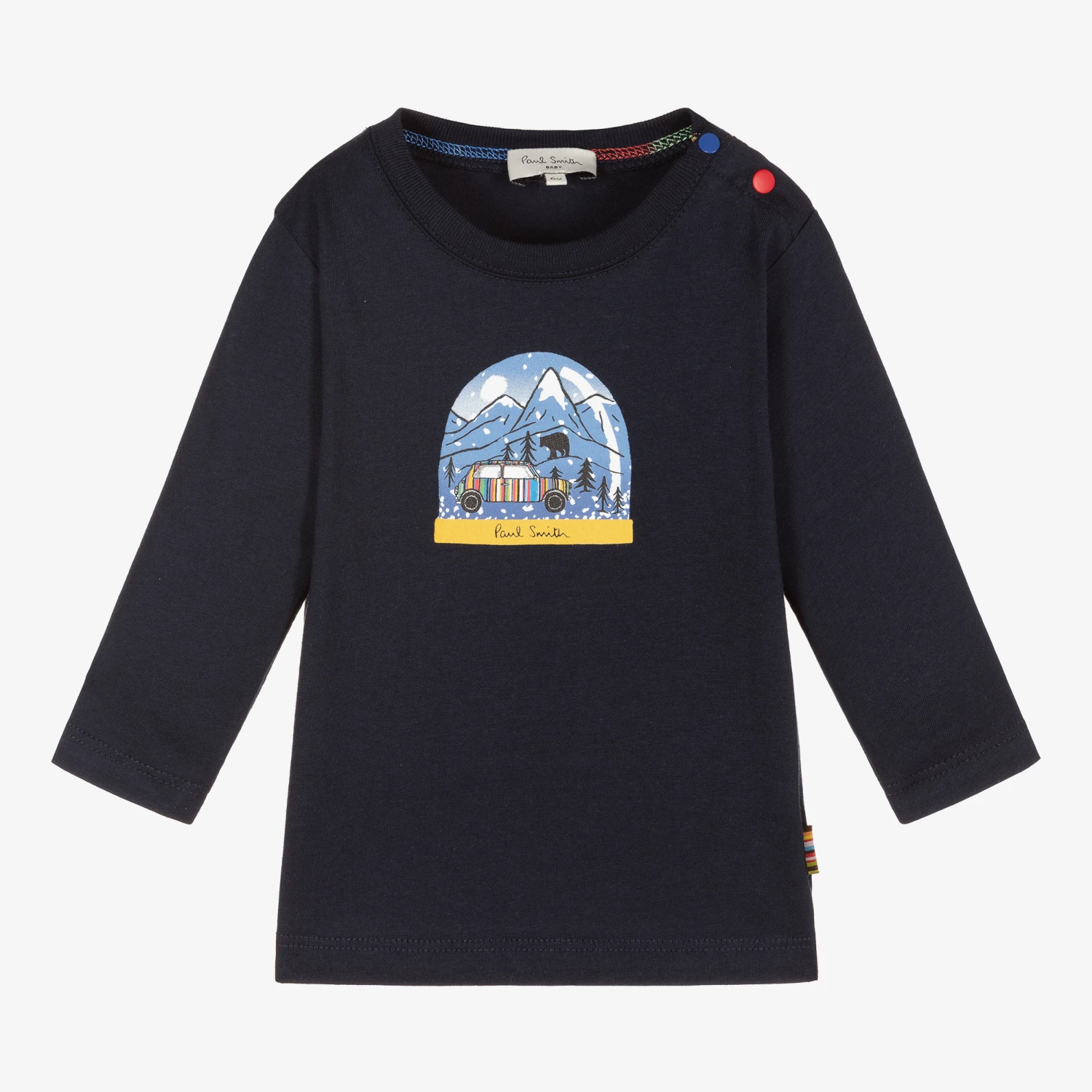 Paul Smith Junior Boys Blue Mini Cotton Top