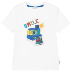 Paul Smith Junior White Camera T-Shirt