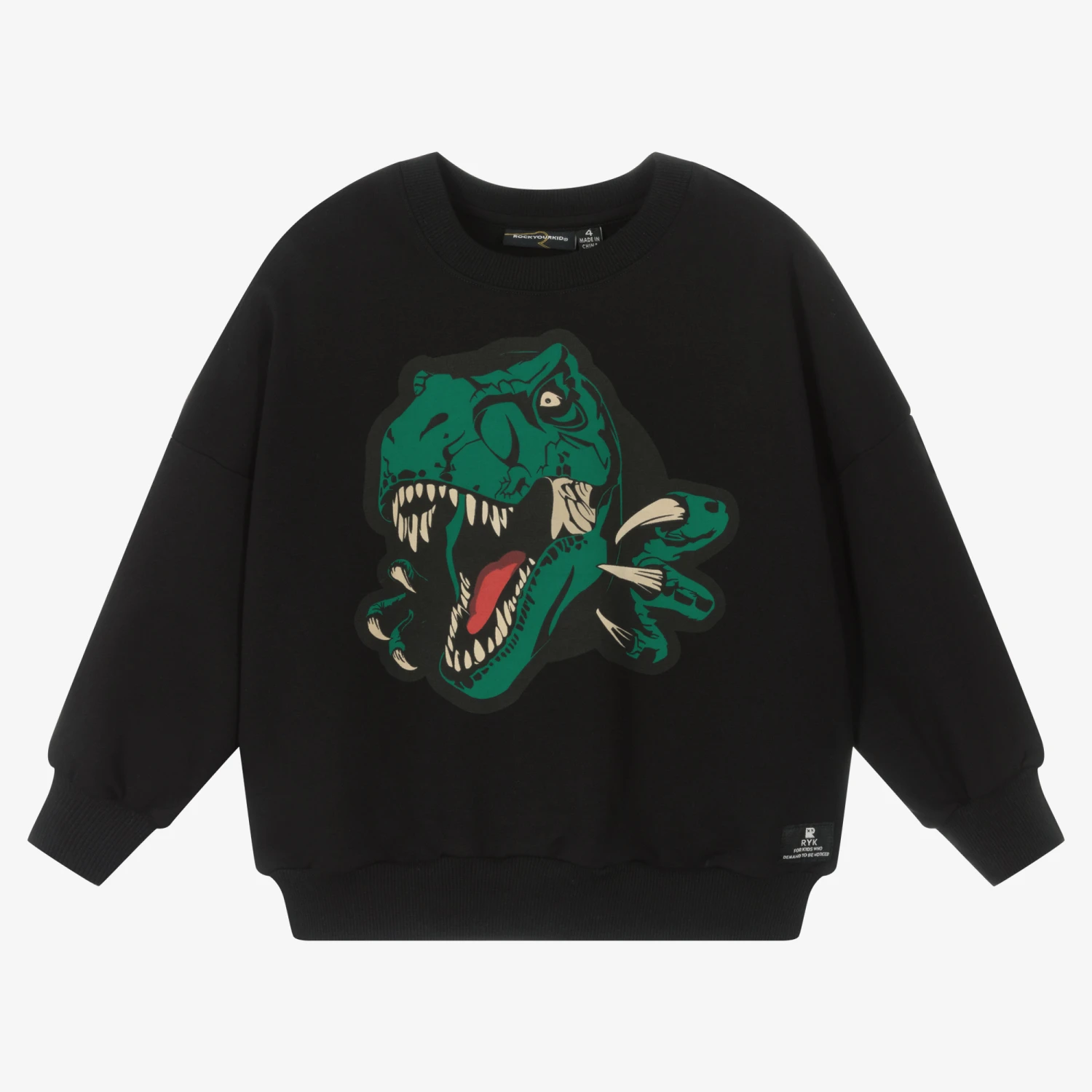 Rock Your Baby Boys Black Destroy Sweatshirt