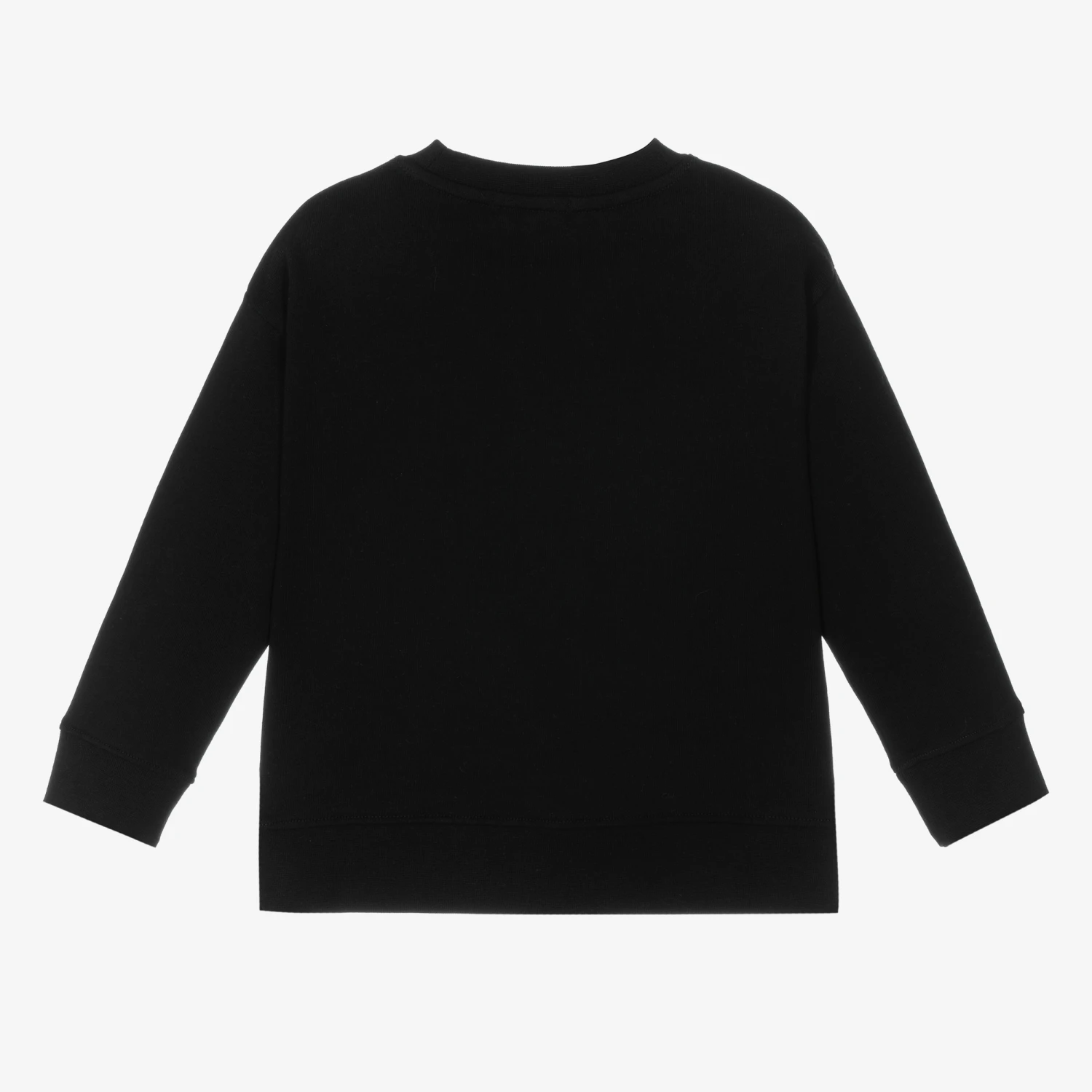 Stella McCartney Kids Boys Black Cotton Good Vibes Sweatshirt - Image 2