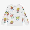 Stella McCartney Kids Boys White Organic Cotton Sweatshirt