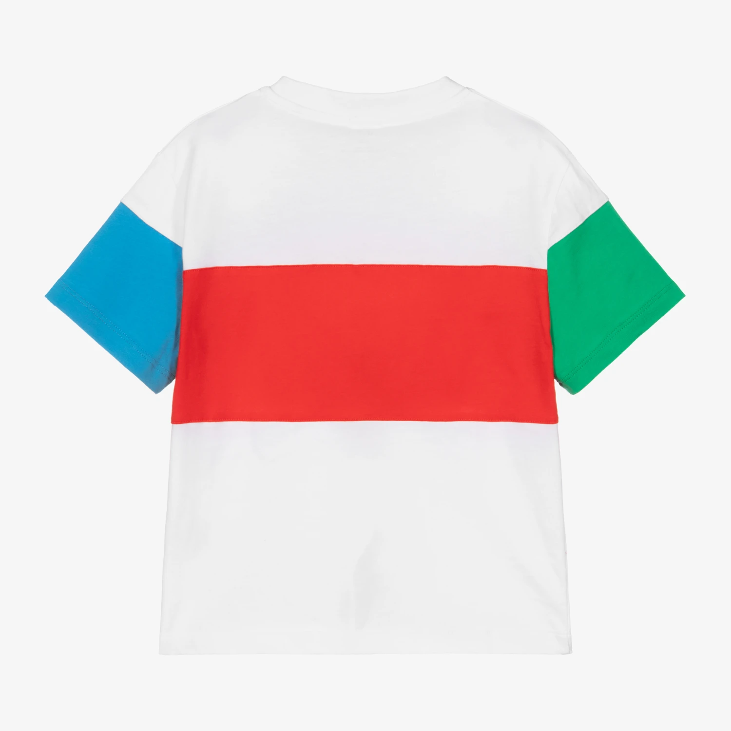 Stella McCartney Kids White Colourblock T-Shirt - Image 2