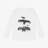 Stella McCartney Kids White Organic Cotton Bat Top