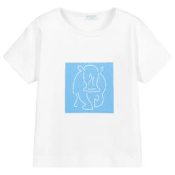 Turquaz White & Blue Rhino T-Shirt