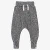 Turtledove London Black Gingham Cotton Joggers