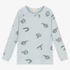 Turtledove London Blue Organic Cotton Top