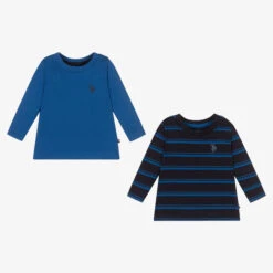 U.S. Polo Assn. Blue Cotton T-Shirts (2 Pack)