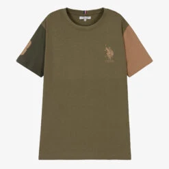 U.S. Polo Assn. Boys Green Cotton Logo T-Shirt