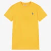 U.S. Polo Assn. Boys Orange Cotton T-Shirt