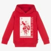 U.S. Polo Assn. Boys Red Cotton Logo Hoodie
