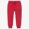 U.S. Polo Assn. Boys Red Cotton Logo Joggers