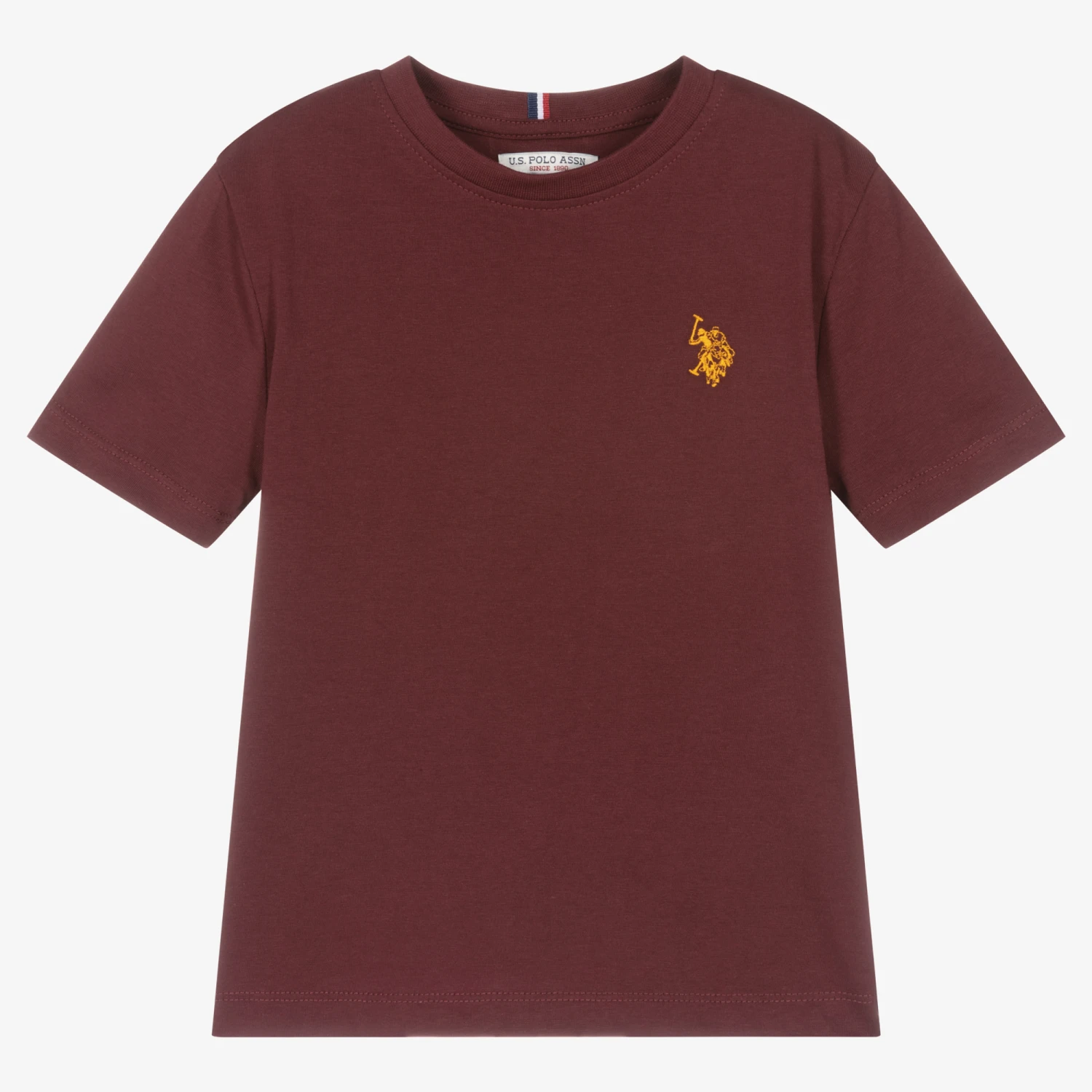 U.S. Polo Assn. Boys Red Cotton Logo T-Shirt