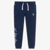 U.S. Polo Assn. Girls Blue Cotton Joggers