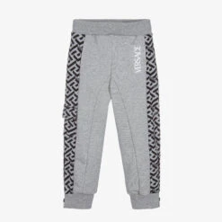Versace Boys Grey La Greca Joggers